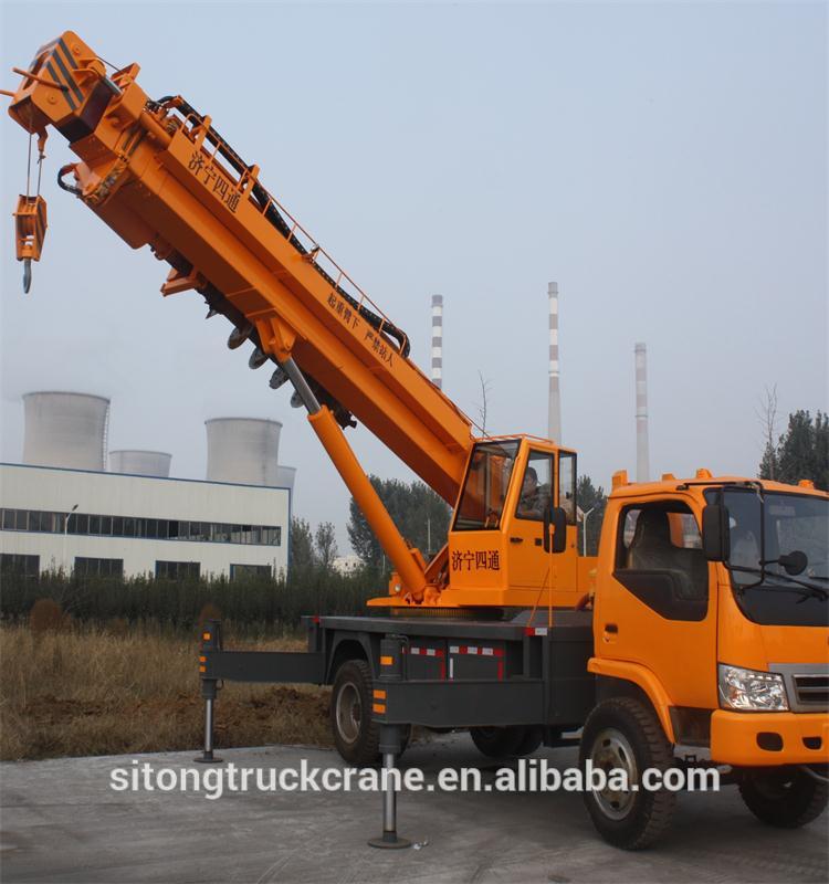 8 Ton Mini Truck Crane with Hydraulic Drilling Function from Jining SITONG